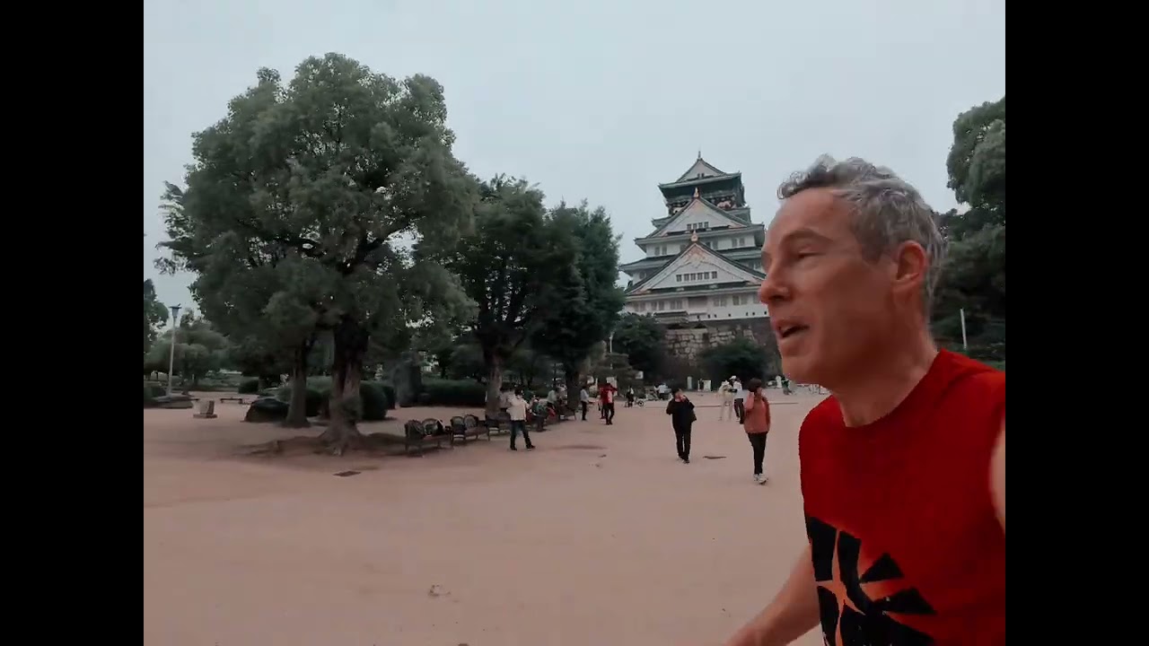 Morning run in Osaka City to Osaka Castle