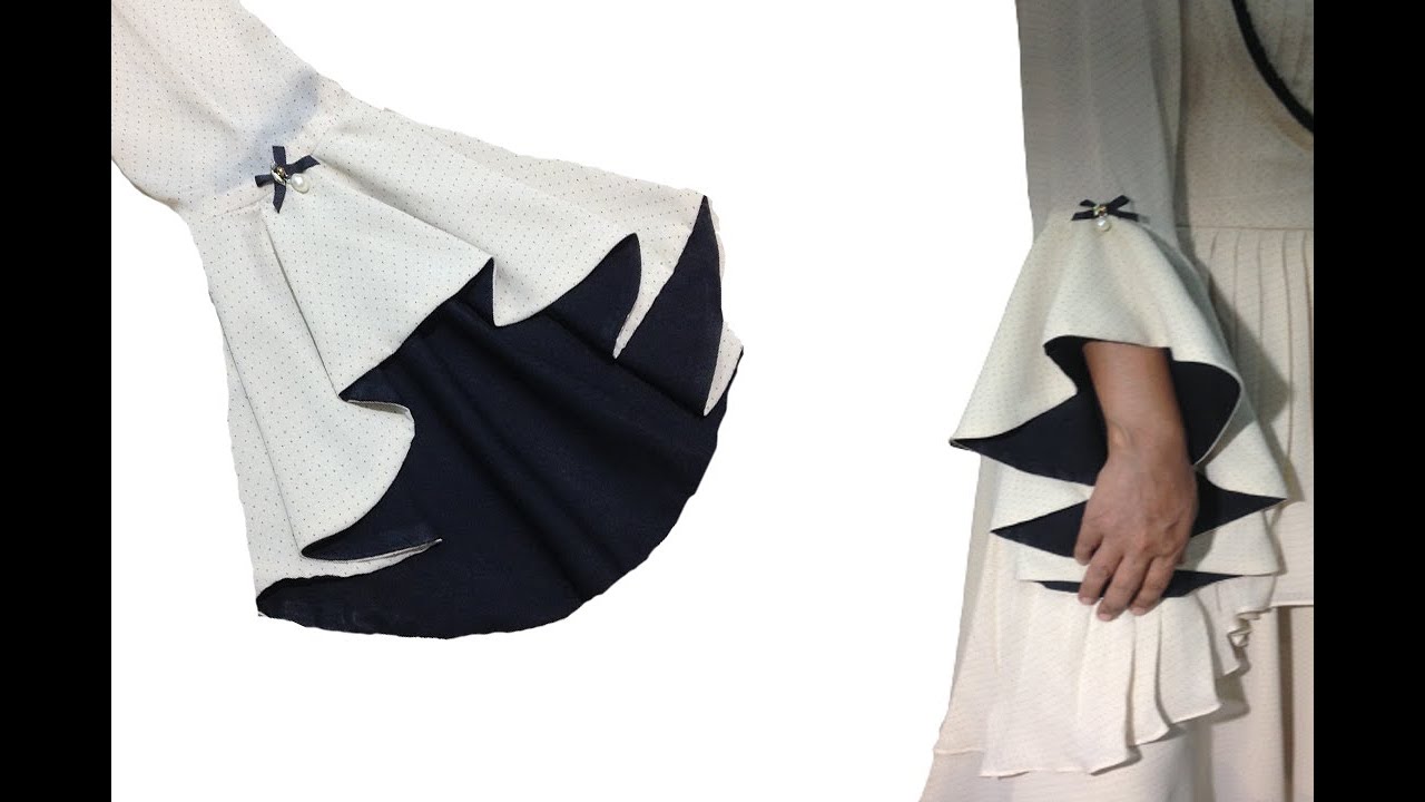 High Low Bell Sleeves Cutting and Stitching/Umbrella sleeves/Stylish Sleeves/bazu design
