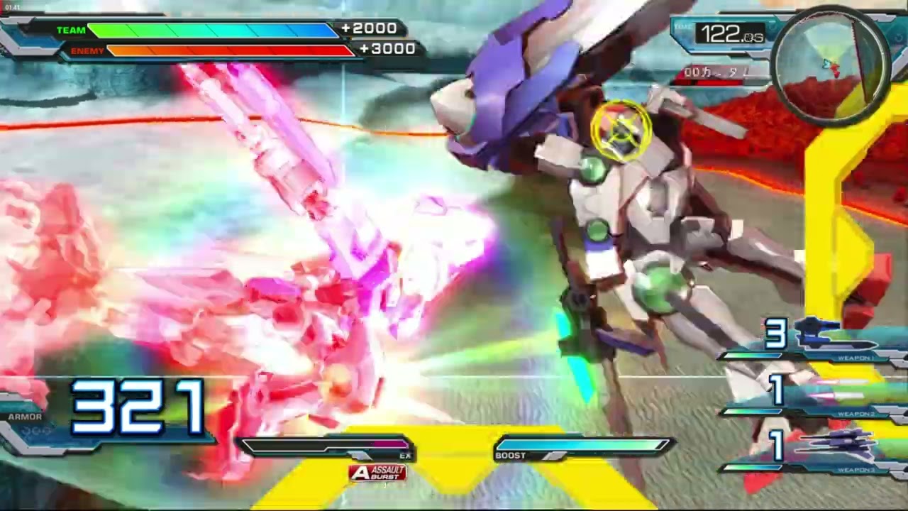 Gundam Extreme Vs FullBoost   Exia Vs 00 & Tailblazer 2