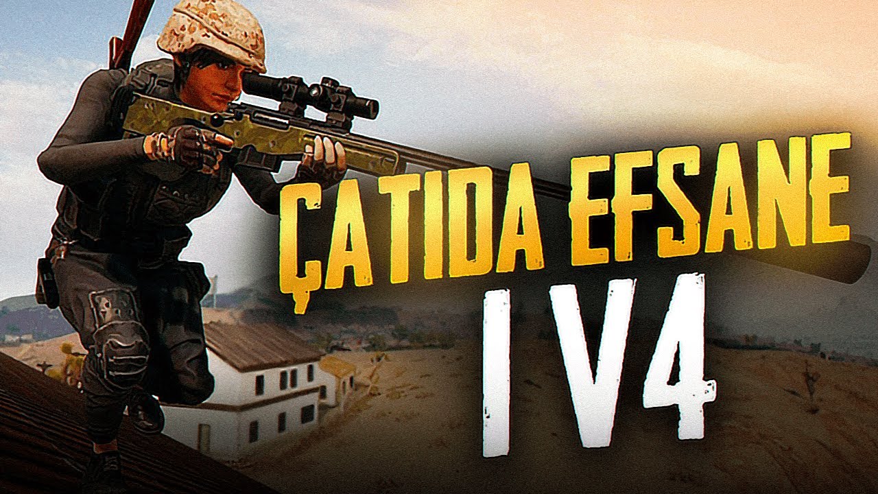 ÇATIDA EFSANE 1V4 [PUBG Mobile]