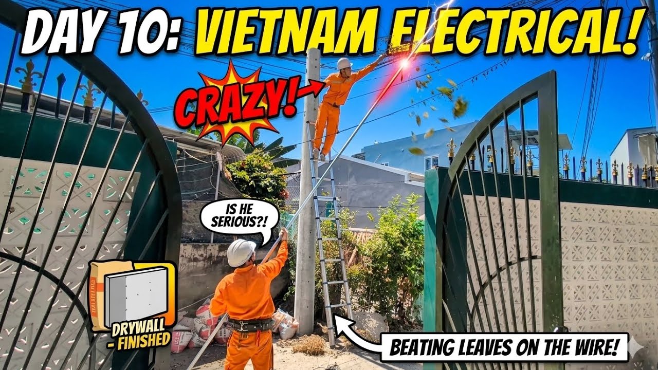 This is the Most DANGEROUS Thing I’ve Seen Yet... | Vietnam House Renovations Day 10
