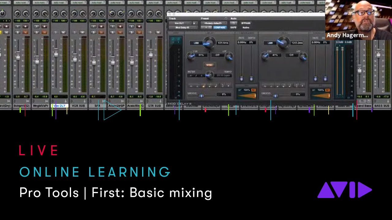 Avid Online Learning — Pro Tools | First: Putting it all together with basic mixing
