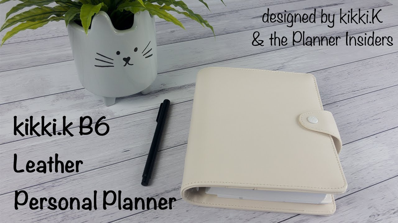 BRAND NEW! kikki.K B6 Leather Personal Planner - designed by kikki.K & the Planner Insiders!