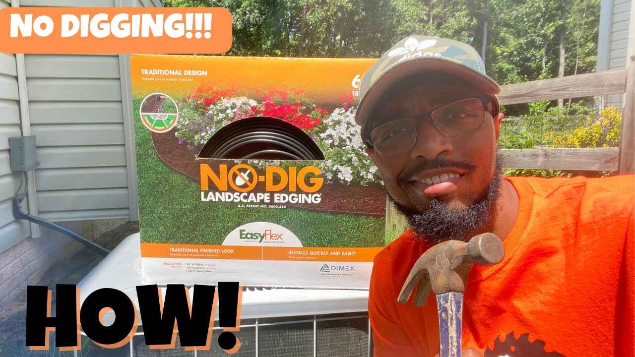 EasyFlex  No-Dig 60-ft Black Plastic Landscape Edging Roll REVIEW!