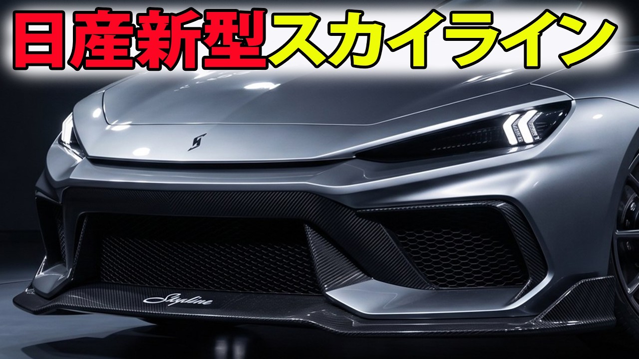 日産新型スカイラインのティザー公開！次期スポーツセダンに期待高まる！