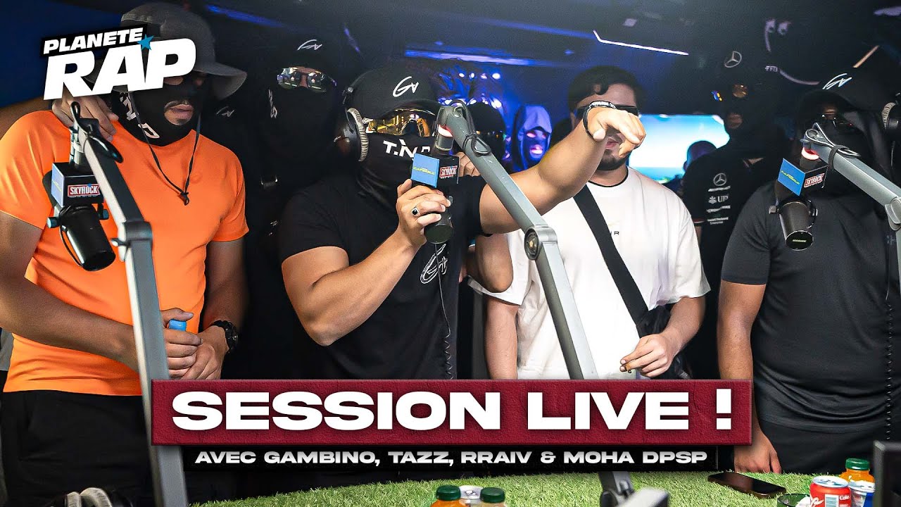 SESSION FREESTYLE avec Gambino, Moha Dpsp, Tazz & RRAIV ! #PlanèteRap