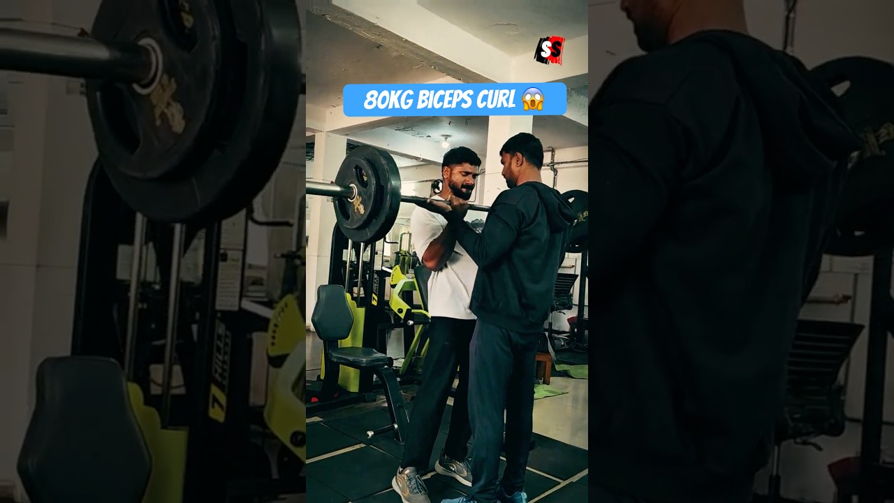 80KG Biceps Curl 😮‍🔥 | Pure Strength