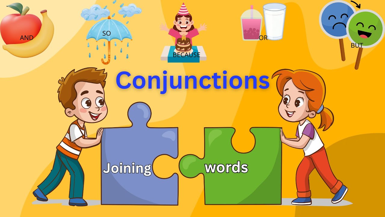 Conjunctions Made Simple | AND, BUT, OR, BECAUSE, SO