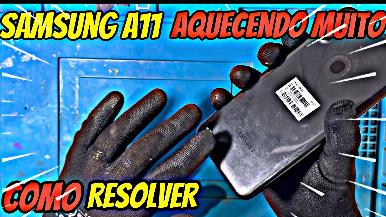 Samsung A11 esquentando muito embaixo e dando símbolo de USB conectado | Como resolver