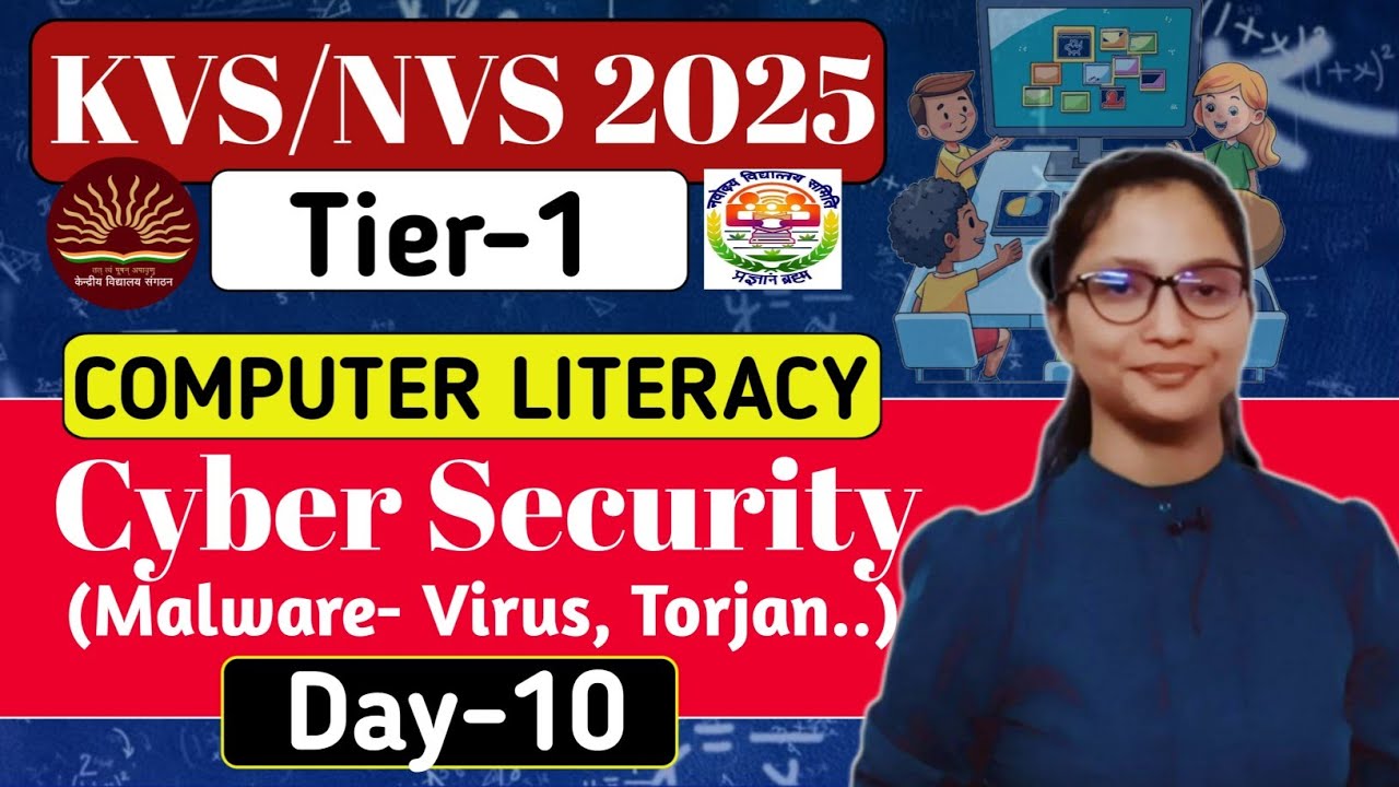 KVS-NVS Tier-1 Computer Preparation 2025 | KVS-NVS Tier-1 Computer Literacy : Cyber Security | KVS |