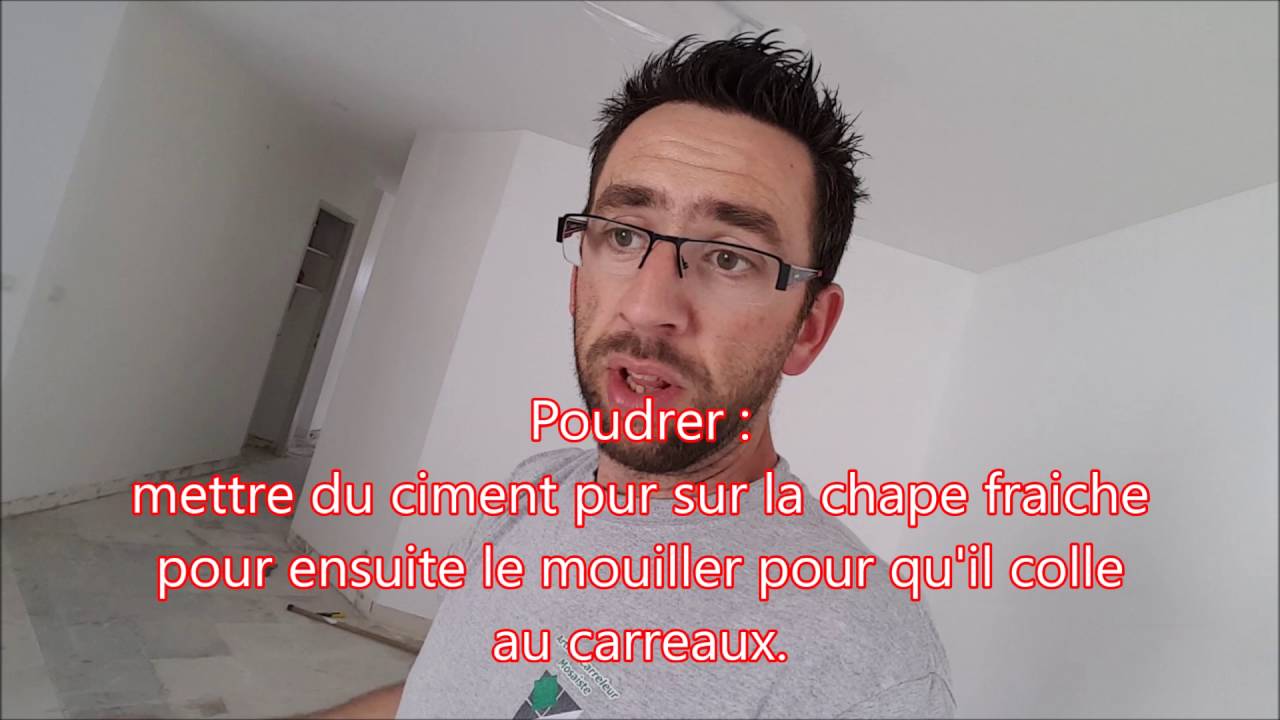 Eric Le Carreleur - D&eacute;molition ancien carrelage sur chape avant ragr&eacute;age. Aujourd'hui on casse !