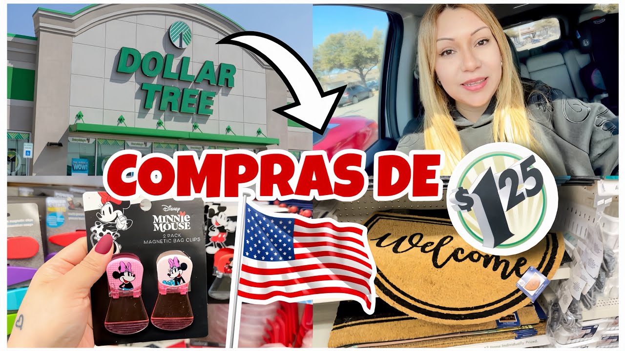 FAZENDO MEGA COMPRA NA DOLLAR TREE NOS EUA 🇺🇸 COMPREI MUITAS COISAS! 😱 LOJA DE $1.25 NOS EUA 2026 
