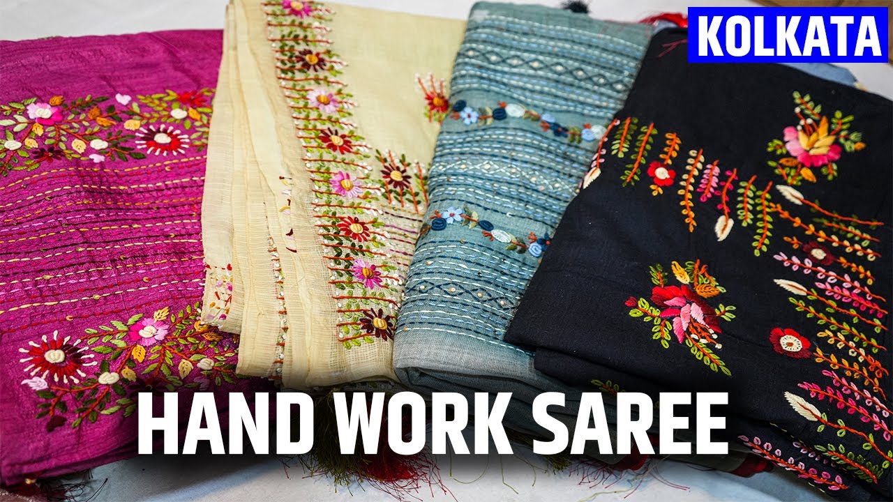 Budget Hand Worked, Hand Crafted Sarees Manufacturer in Kolkata, Barabazar