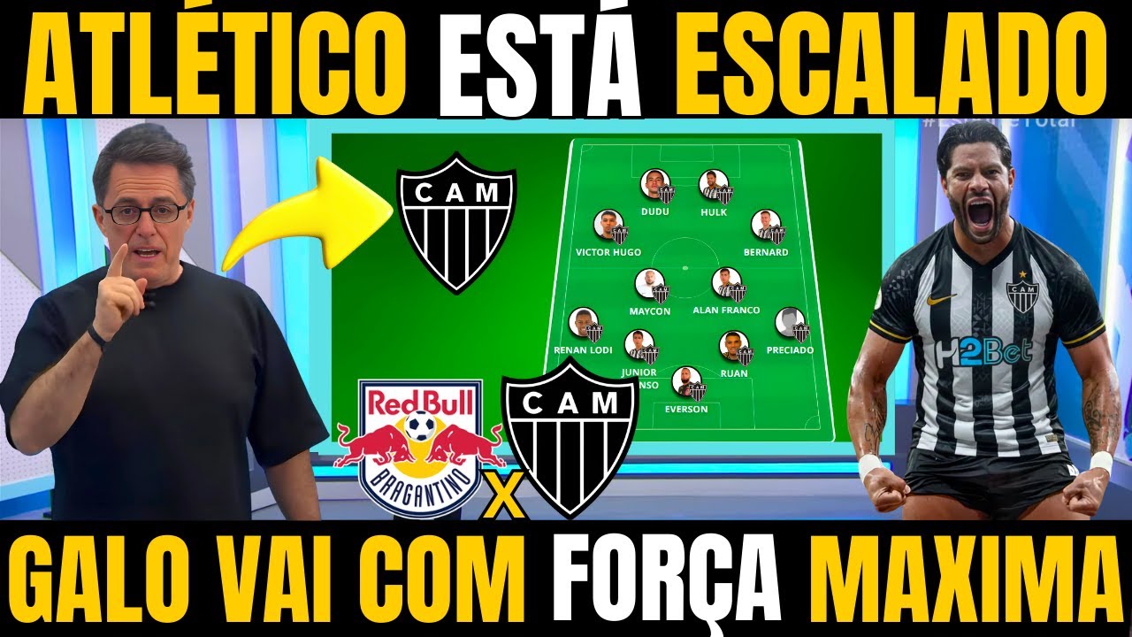 ATLÉTICO ESTÁ ESCALADO COM FORÇA MÁXIMA PARA ENFRENTAR O BRAGANTINO / NOTICIAS DO GALO