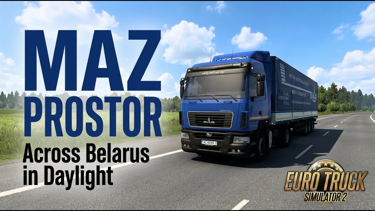 Driving the MAZ Prostor Across Belarus: Orsha to Minsk | ETS 2