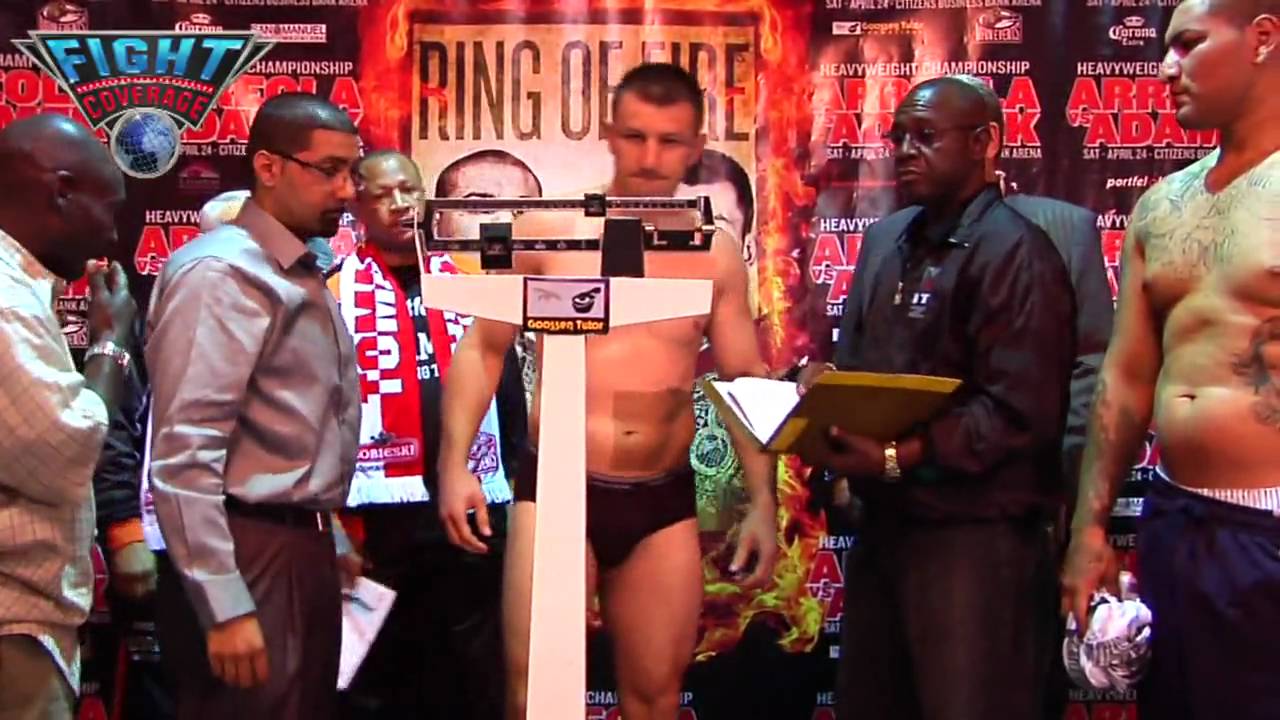 CHRIS ARREOLA VS TOMASZ ADAMEK WEIGH IN