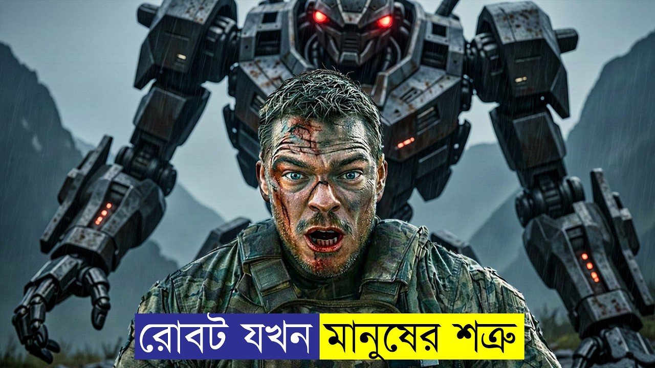 মানুষ বনাম ভয়ংকর যুদ্ধ মেশিন | Future Robot War Story | Bangla Movie Explanation.