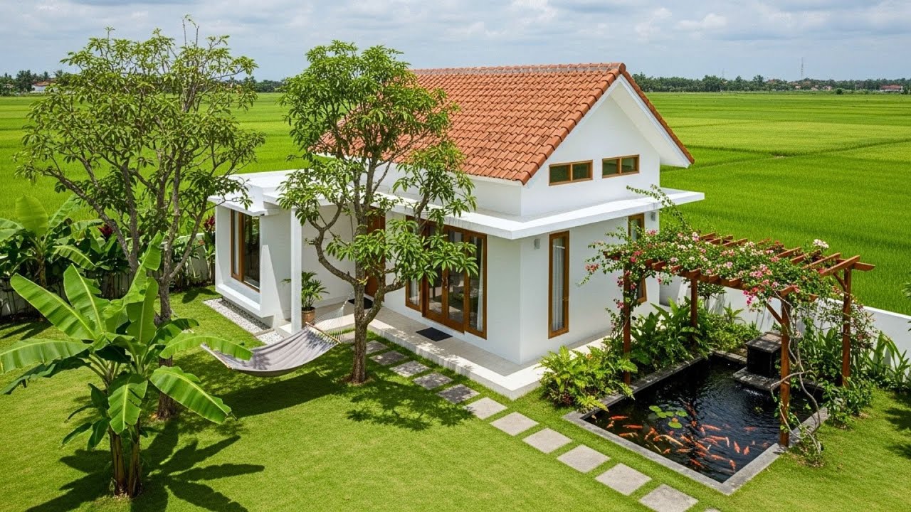 20 Rumah Idaman Modern Minimalis Dengan Suasana Sawah   Desain Mungil Untuk Pasangan Muda