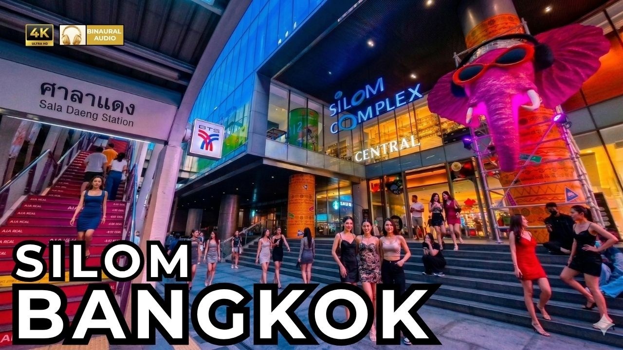 Walking Tour : Chong Nonsi to Silom: The Pre-Songkran Vibe in Bangkok [4K 60fps ]