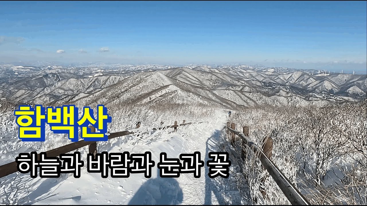 260111 / 함백산 / 하늘과 바람과 눈과 꽃 / 만항재-함백산입구-함백산-핼기장-중백암-적조암갈림길-정암사갈림길-정암사-주차장