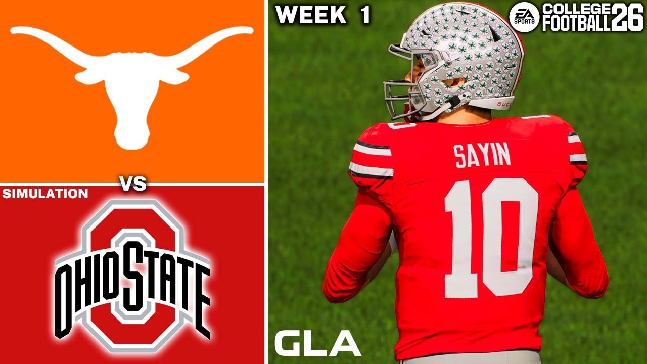 Texas vs. Ohio State |  Week 1 Simulation  |  CFB 26 PS5 Gameplay