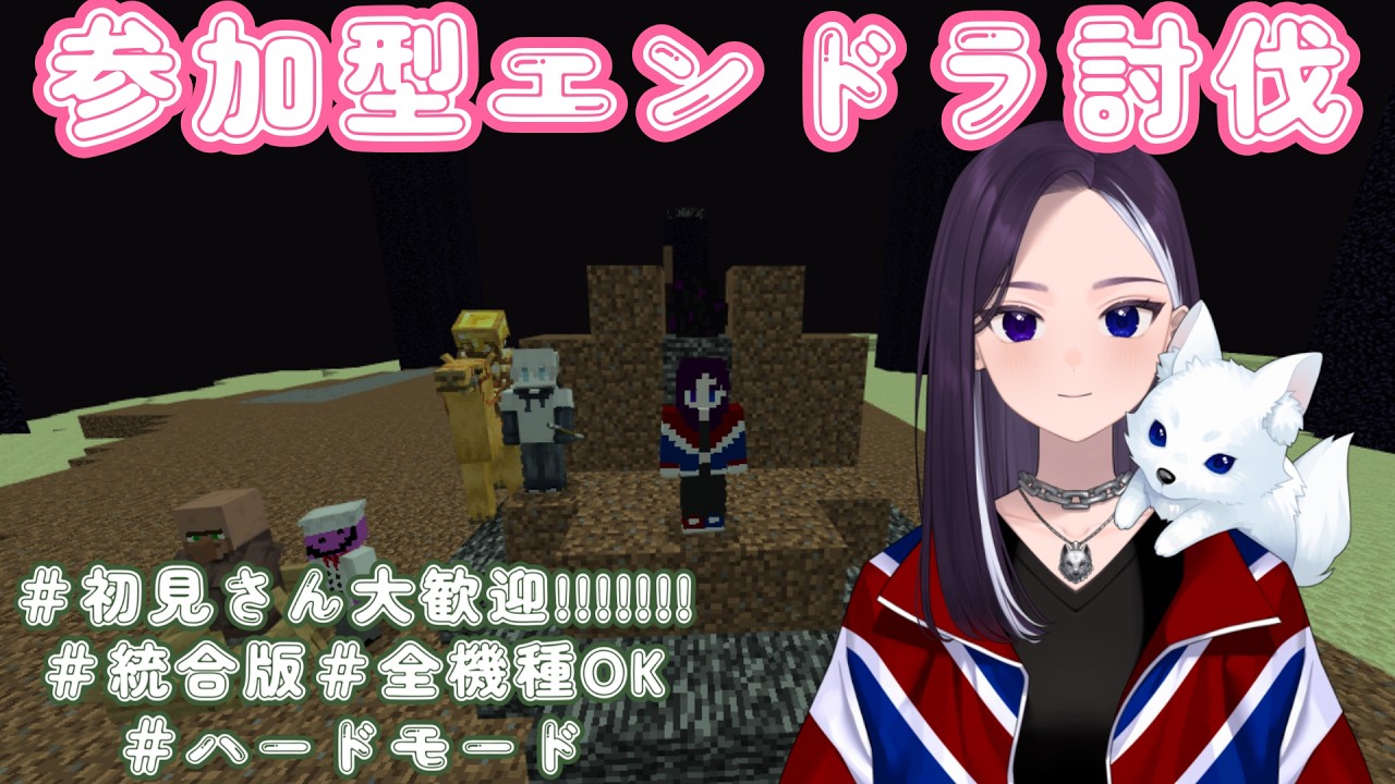 【参加型】猫の日は猫と遊んだから終わってすぐエンドラ討伐 #初見さん大歓迎  #マイクラ 【LiccaLin/#VTuber】