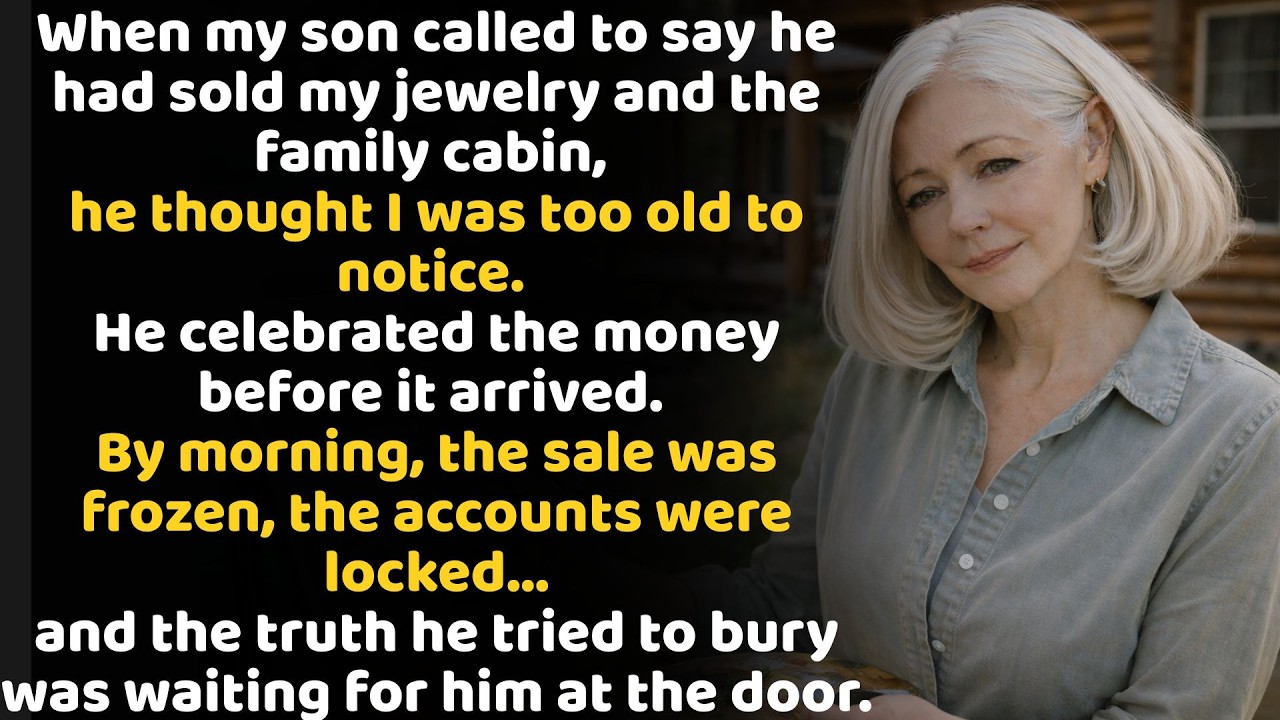My Son Called: “We Leave Tomorrow. I Sold Your Jewelry And The Cabin. Goodbye!...