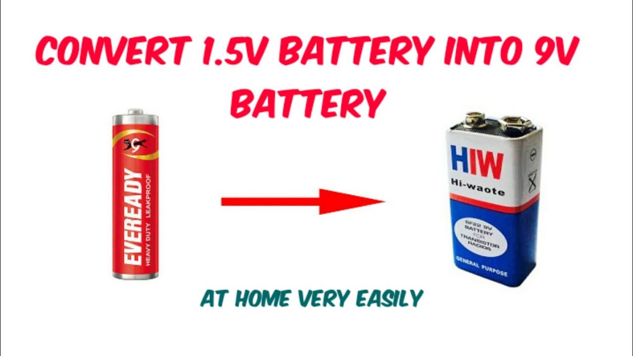 #make9vbattery #makebattery #9vbattery How to make 9V battery at home,From 1.5V battery,1.5V to 9V.