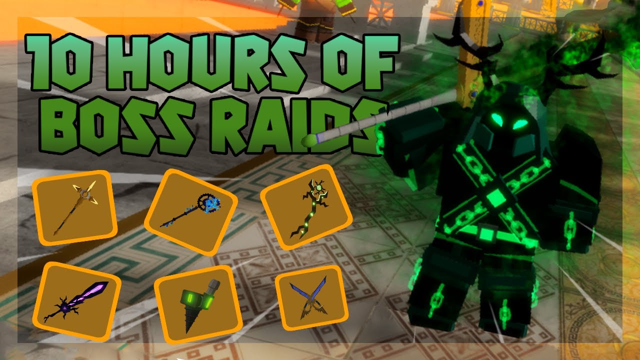 I GRINDED BOSS RAIDS FOR 10 HOURS AND THIS IS WHAT I GOT! | Dungeon Quest Roblox