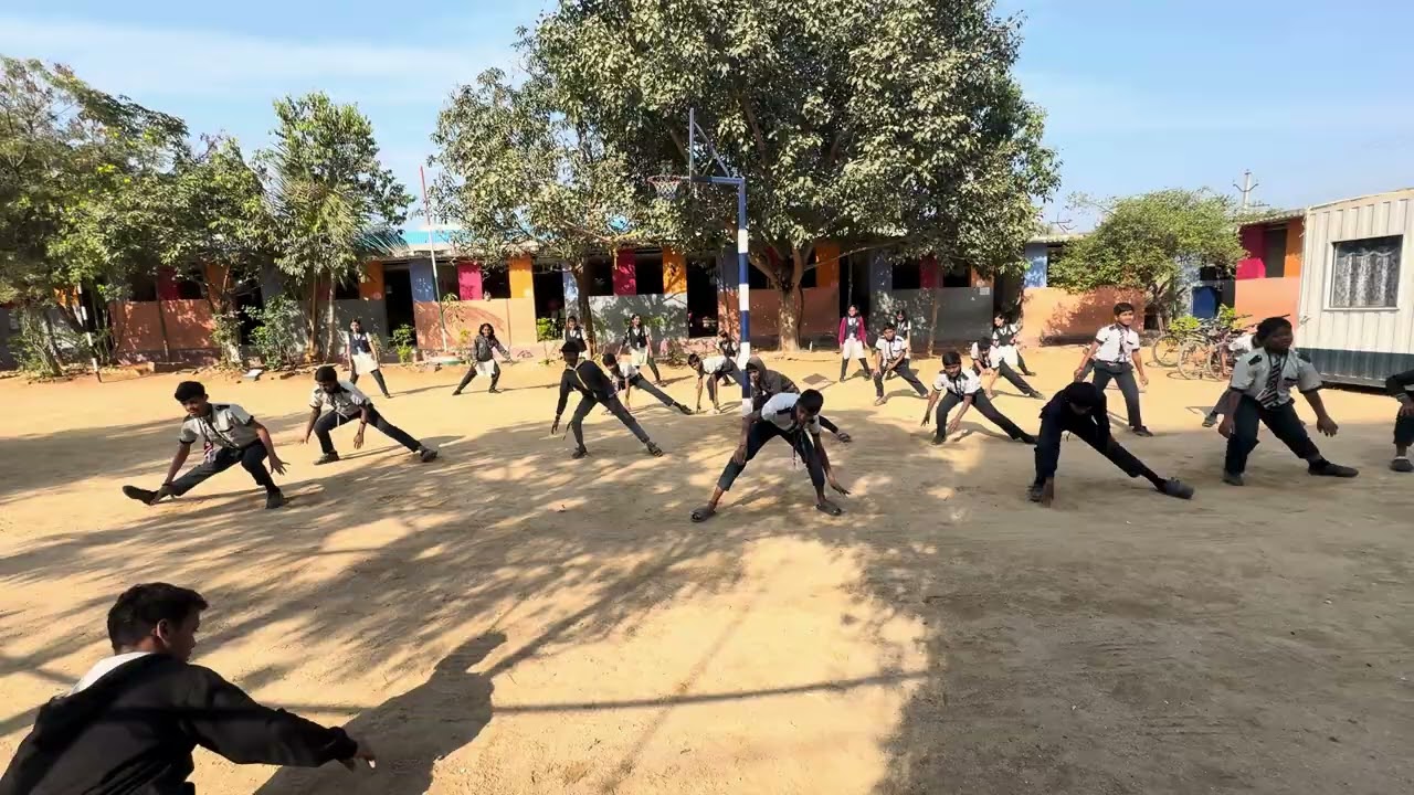DEEKSHA HIGH SCHOOL KARATE CLASSES IN SURARAM VILLAGE 