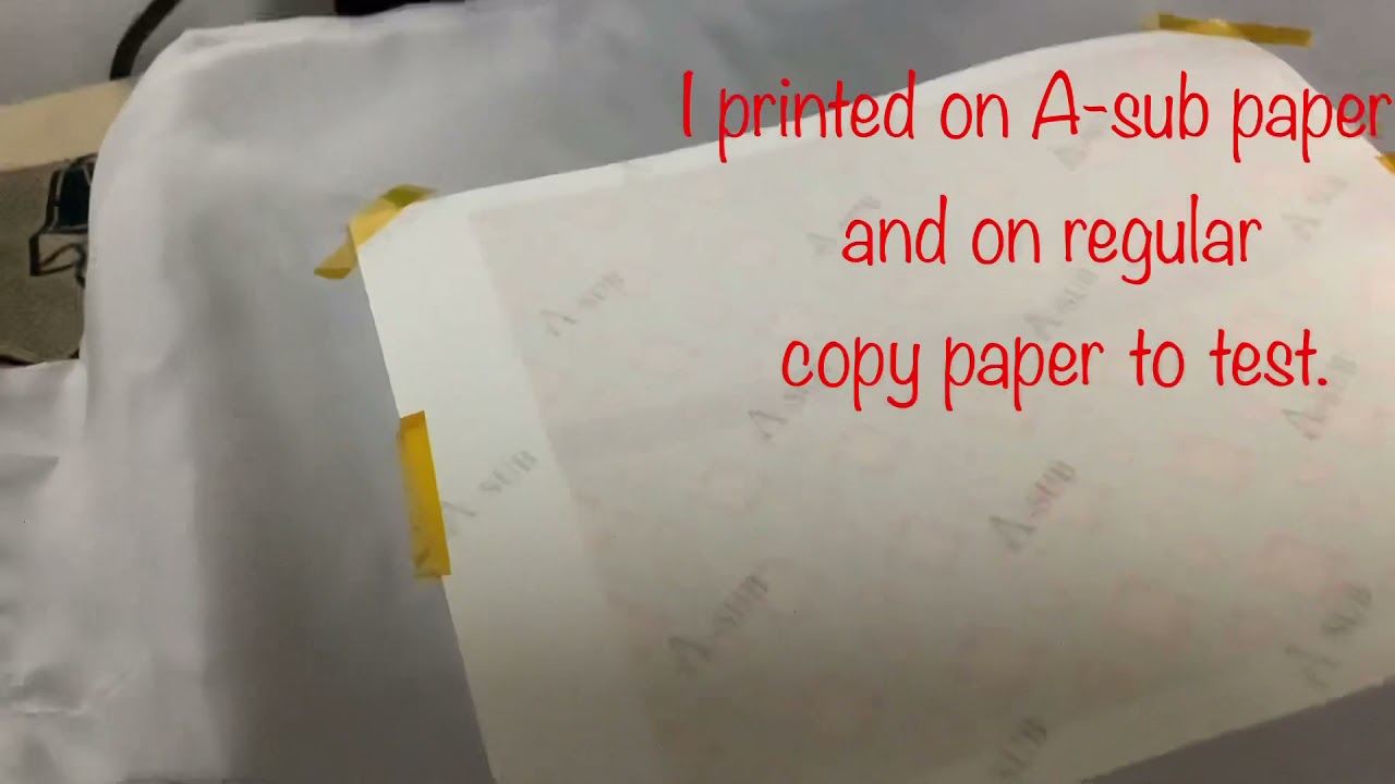 Can I use copy paper for sublimation? || A-sub vs regular copy paper