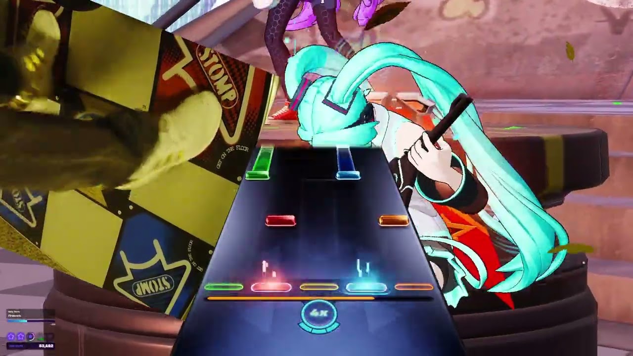 Pump It Up Fortnite Festival Expert: Firework Katy Perry Lead