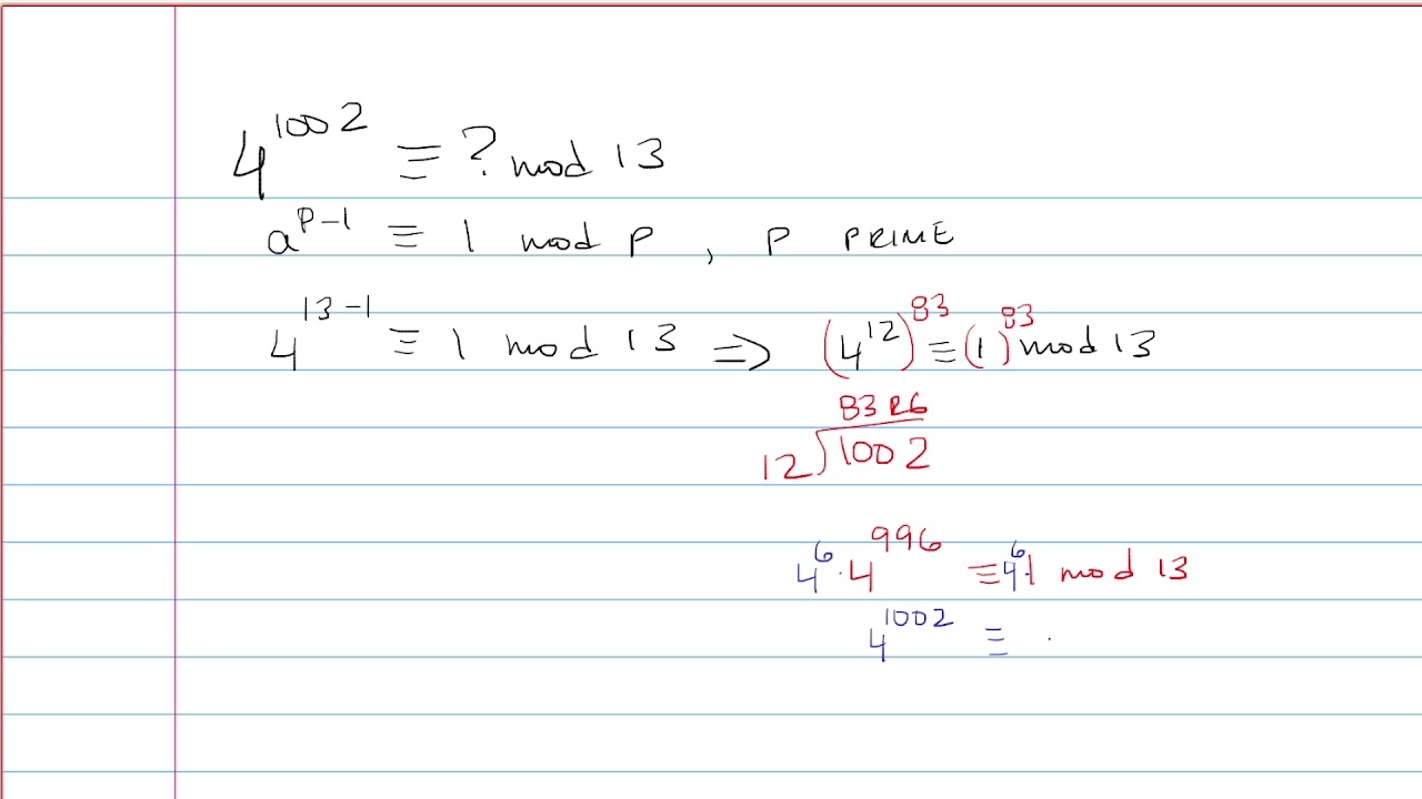 4^1002 mod 13