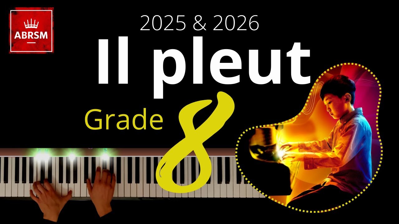 ABRSM Grade 8 Piano 2025 - Il pleut - Mel Bonis