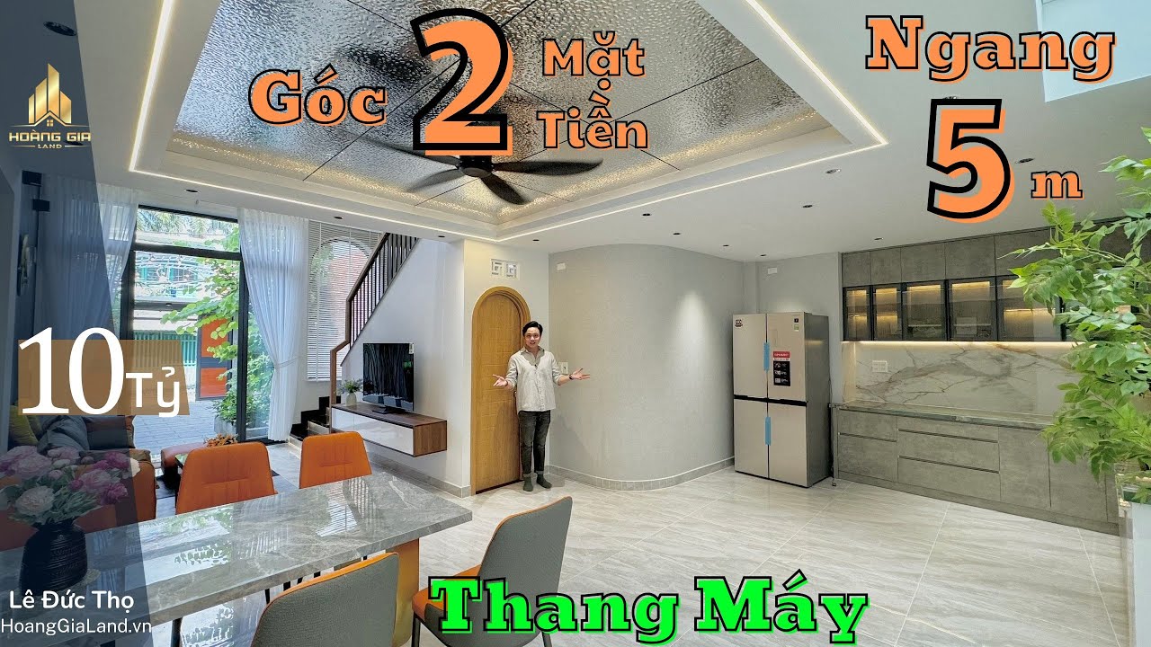 Nhà Đẹp Gò Vấp Ngang 5 x 18m Góc 2 Mặt Tiền Có Thang Máy | Bán Giá Rẻ Nhất Thị Trường |Nội Thất  XỊN