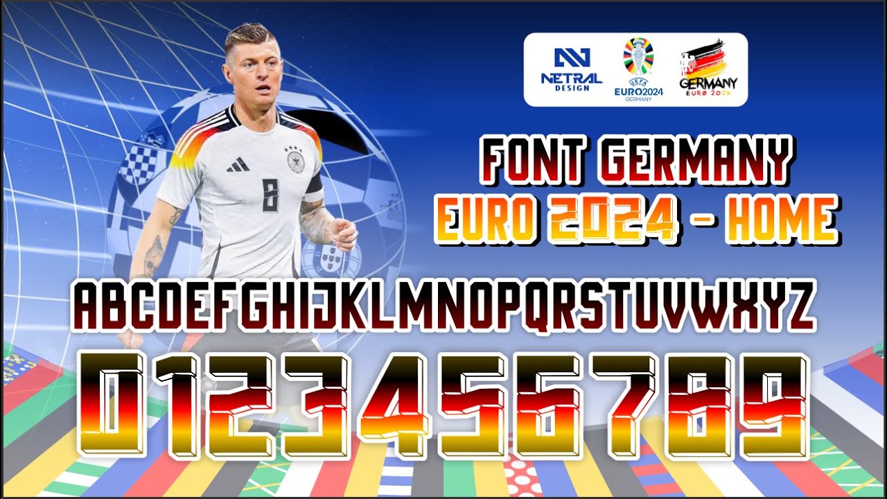 FREE DOWNLOAD FONT GERMANY EURO 2024 TTF   OTF   JERSEY FONT   FONT FOOTBALL 6