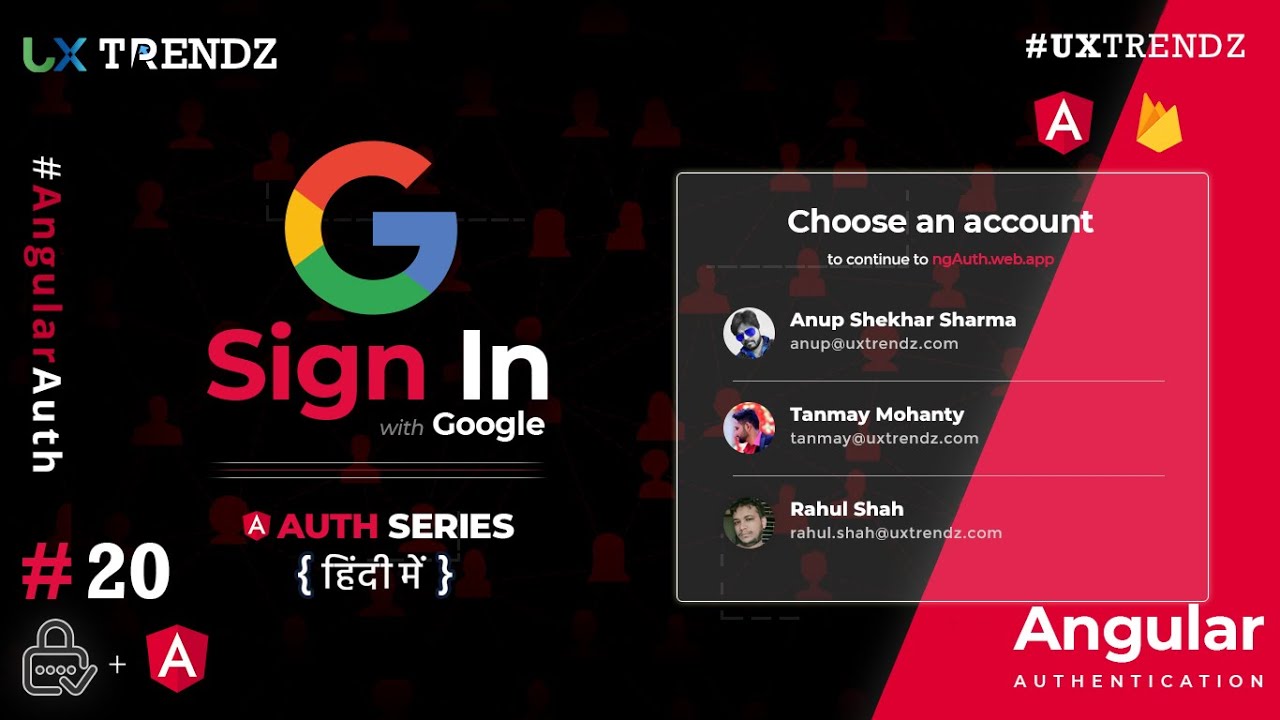 Google Sign in with Angular in Hindi  |  Angular Authentication Tutorial in hindi (2021) [#20]