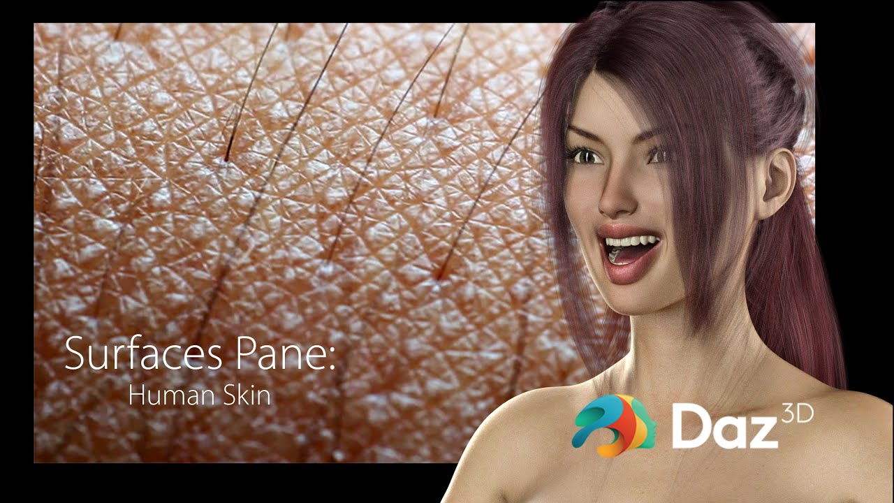 Daz Studio: The surfaces tab WRT Human skin