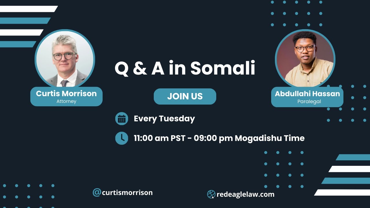 Q & A Livestream in Somali Language