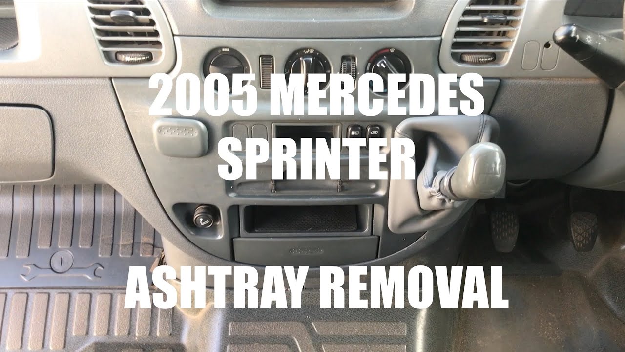 How to remove CUP HOLDER/ASHTRAY from 2005 Mercedes Sprinter