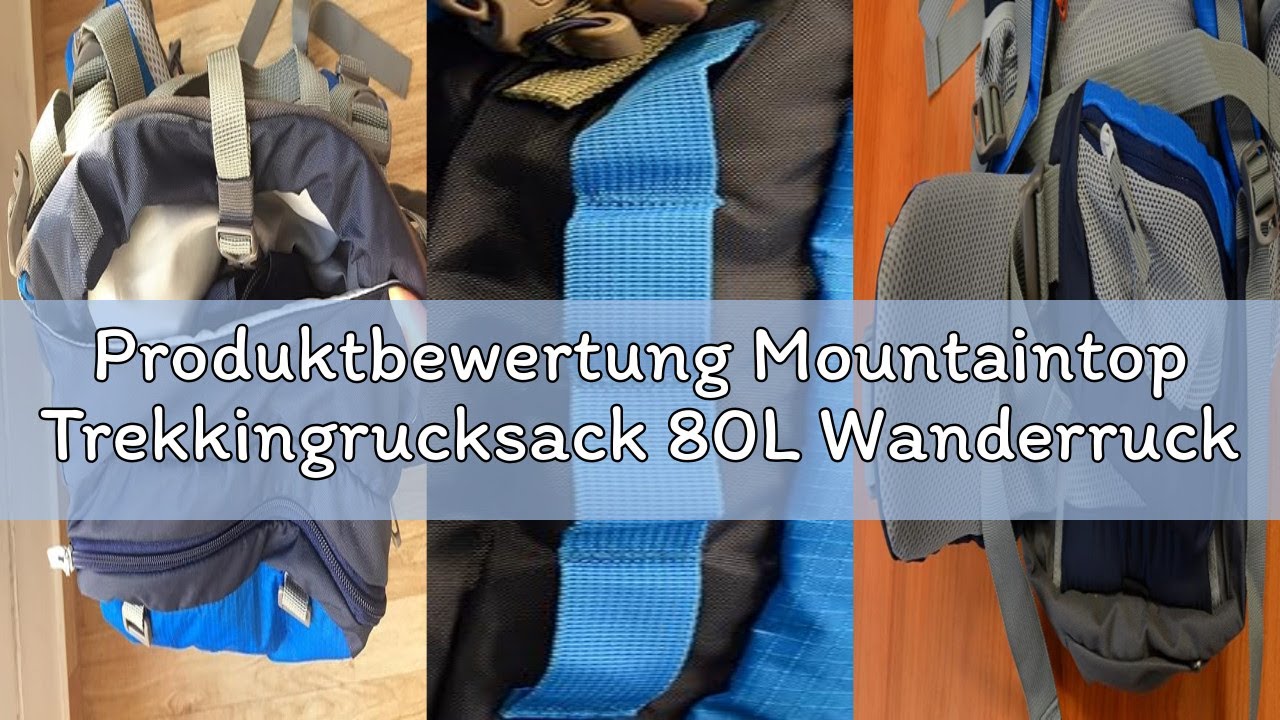 Produktbewertung Mountaintop Trekkingrucksack 80L Wanderrucksack Herren Damen Reiserucksack Großer R