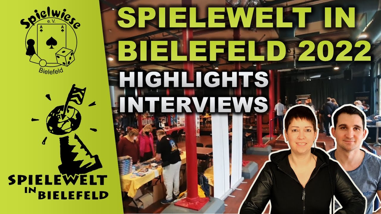 Brettspielmesse in Bielefeld 2022- Spielewelt Bielefeld - Brettspiel Neuheiten Interviews Turniere