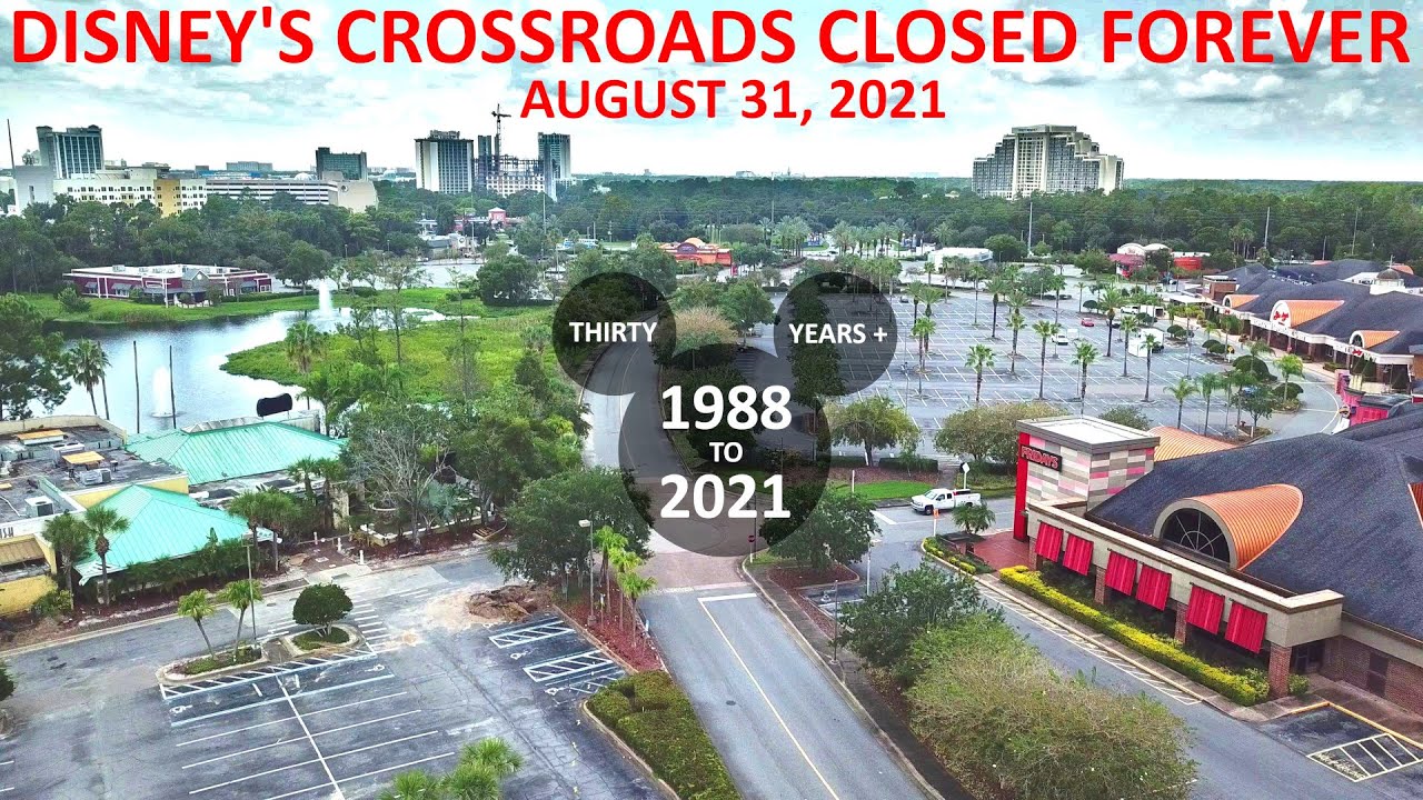 Disney's Crossroads ЗАКРЫТ НАВСЕГДА (31 августа 2021 г.) Лейк-Буэна-Виста, Флорида