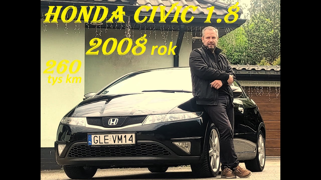 Piękna Czarna Honda Civic UFO 8 1.8 140KM ROK 2008