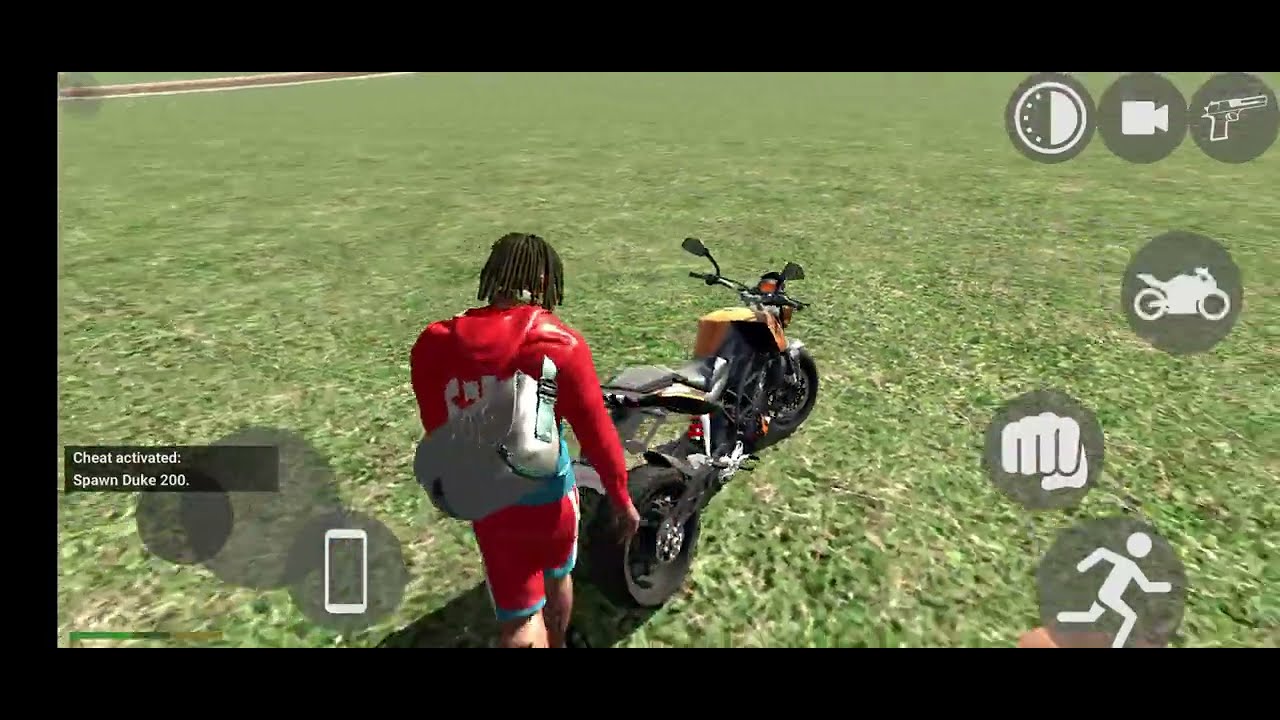 cheat codes 1111,2222,3333.... In Indian Bike game 