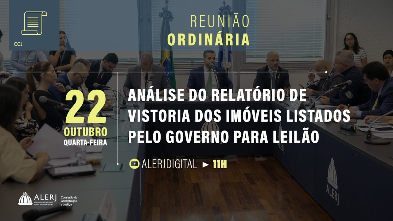 Reunião Ordinária | Análise do relatório de vistoria dos imóveis listados pelo governo para leilão