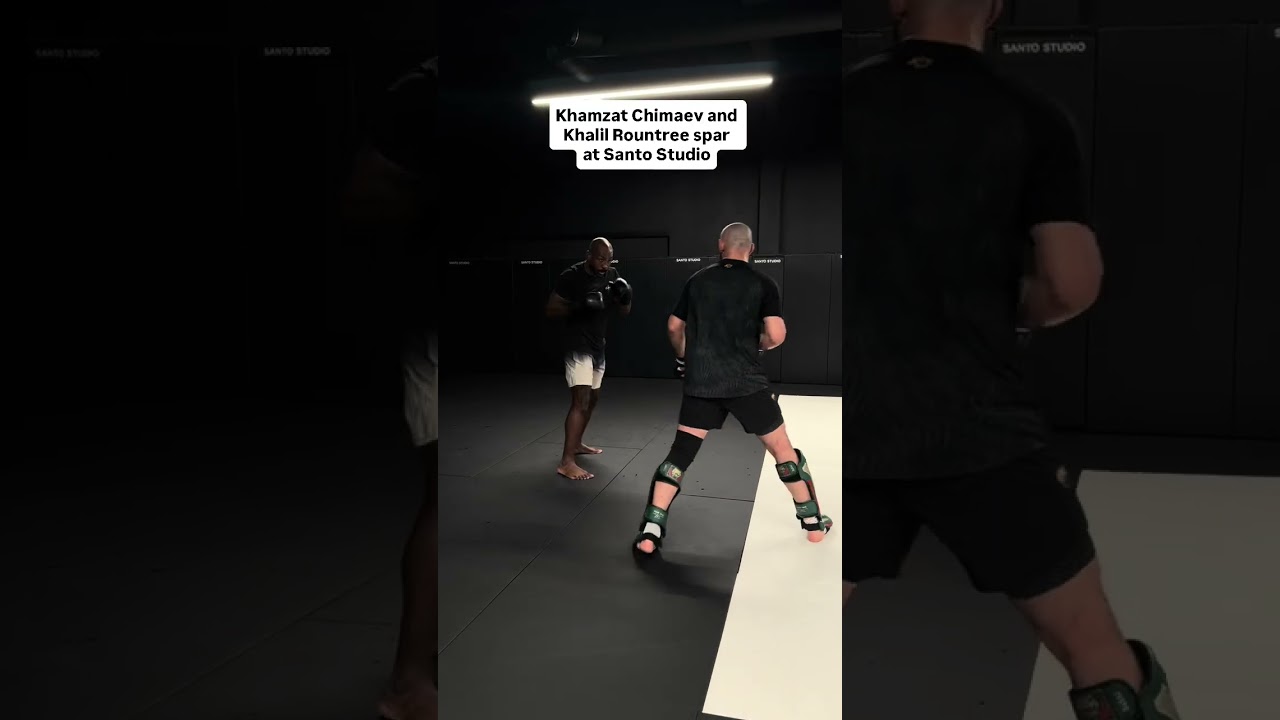 Khamzat Chimaev and Khalil Rountree Spar at Santo Studio
