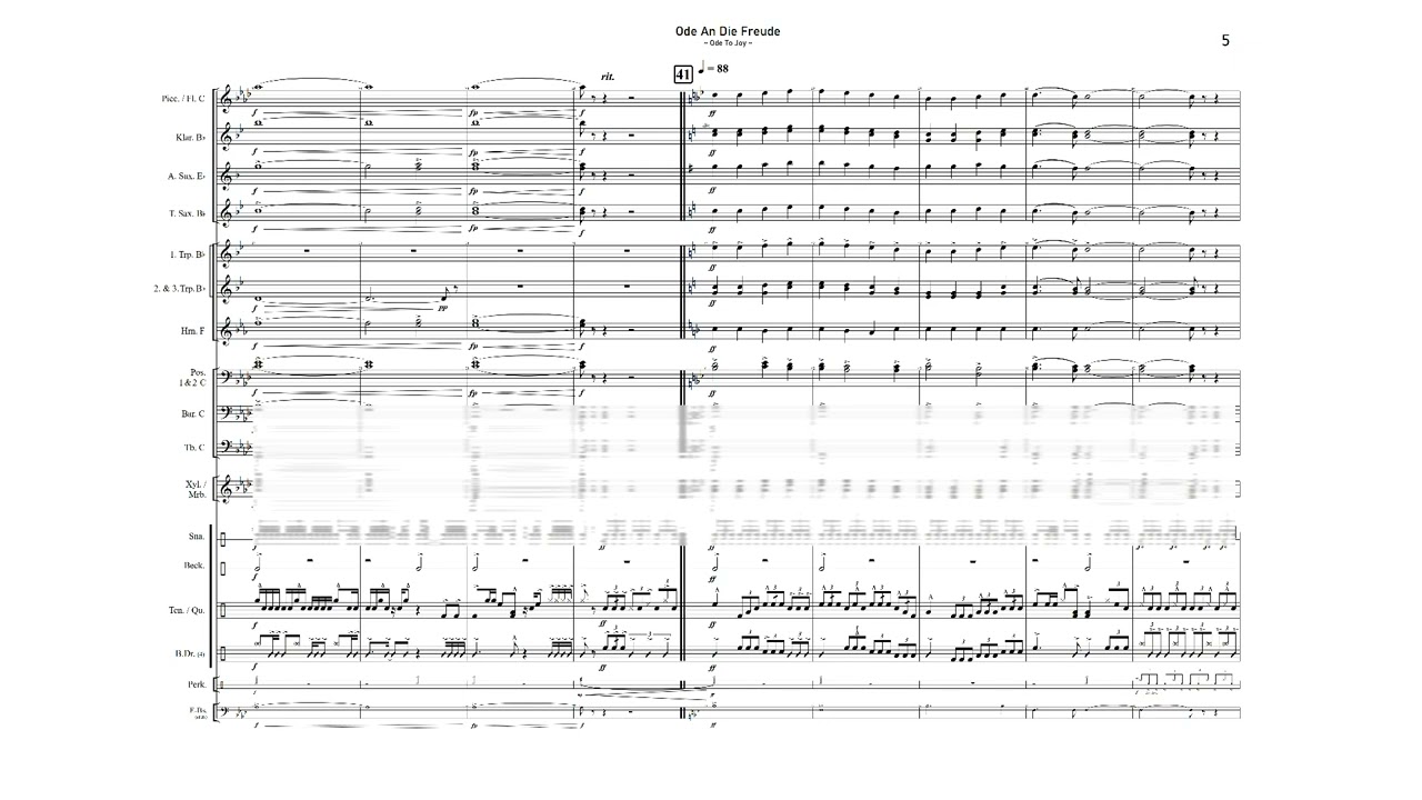 ODE TO JOY / ODE AN DIE FREUDE | für Marching Band | Ludwig van Beethoven 