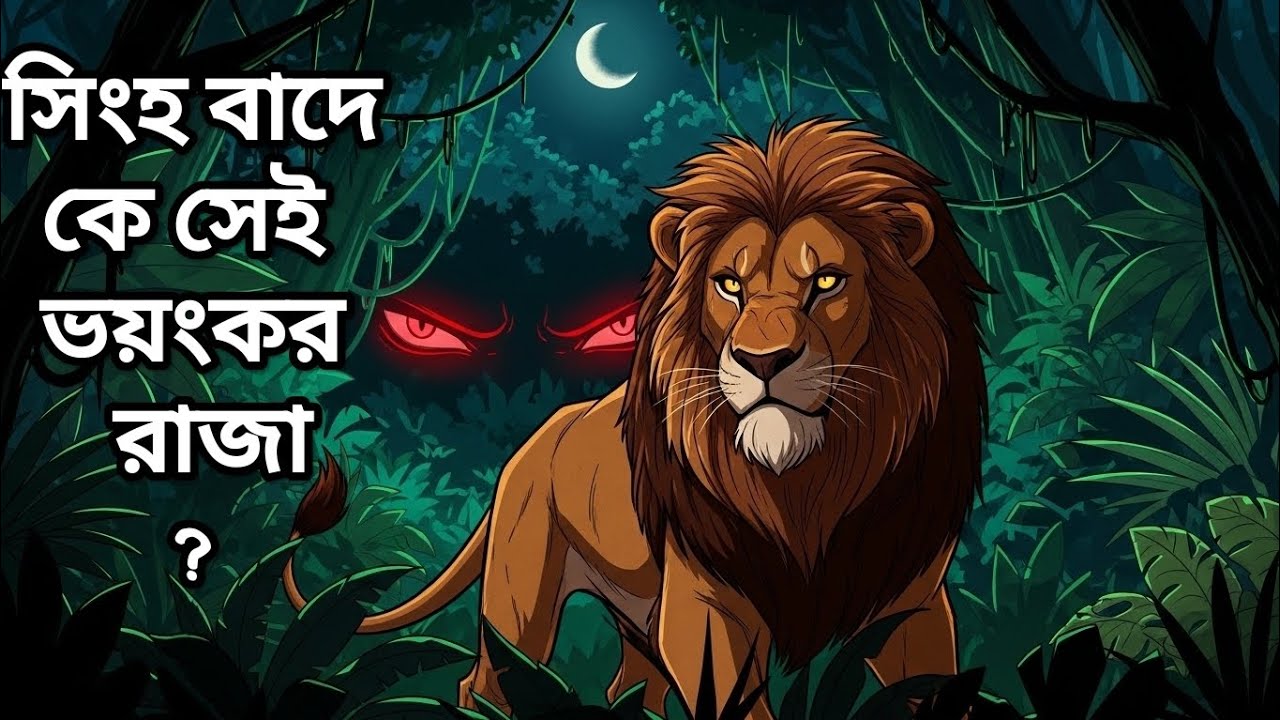 কে সেই  ভয়ংকর রাজা? জঙ্গলের হঠাৎ নতুন রাজা। বাংলা কার্টুন ভিডিও গল্প ।@RupkotarGolpo2M 