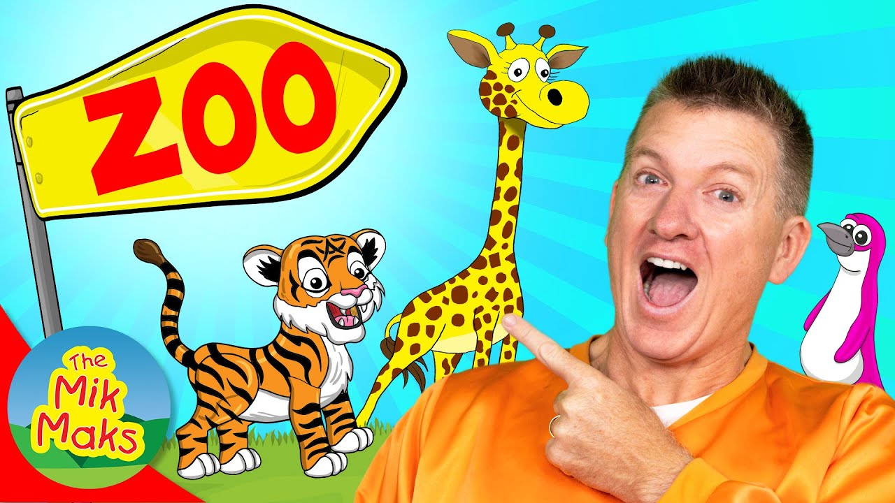 Learn Zoo Animals with The Mik Maks | Animal Fun Facts & Games | Videos for Kids